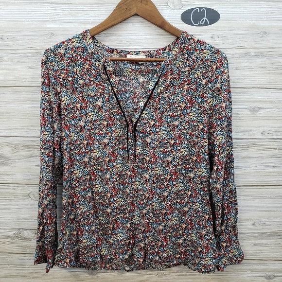 Meadow Rue Tops - Anthro Meadow Rue Long Sleeve Floral Blouse